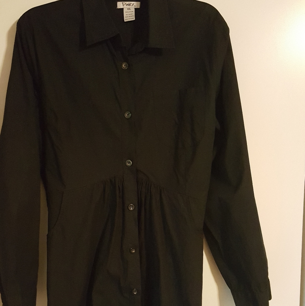 Button up midi dress
